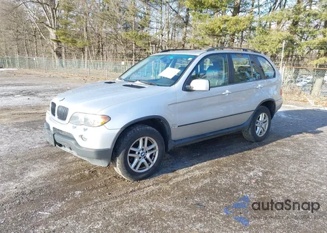 2006 BMW X5 3.0I z USA, uszkodzony, nr VIN 5UXFA13546LY29034